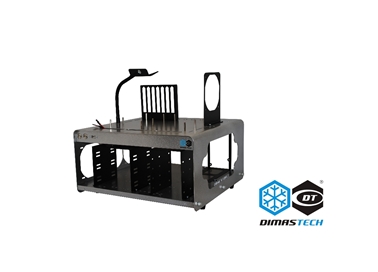 DimasTech® Bench/Test Table Easy V2.5 Metallic Grey